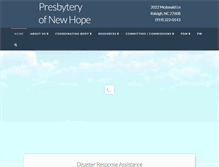 Tablet Screenshot of nhpresbytery.org